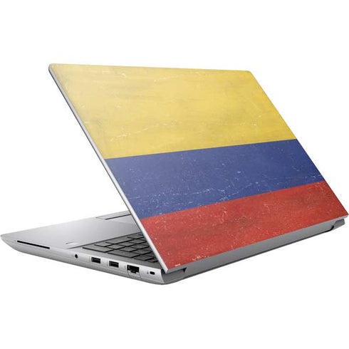 Colombia Flag Distressed HP ZBook Fury 16 G10 Skin